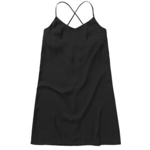 Mystic Nymph Dress Black wrap front spaghetti strap Woman’s Size Large